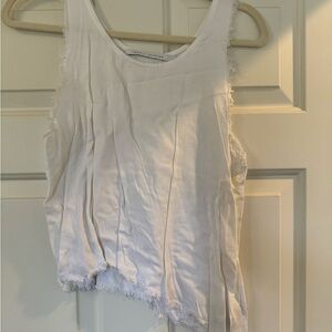 White Sleeveless Top